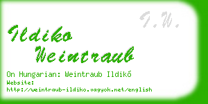 ildiko weintraub business card