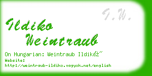 ildiko weintraub business card